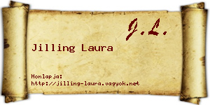 Jilling Laura névjegykártya
